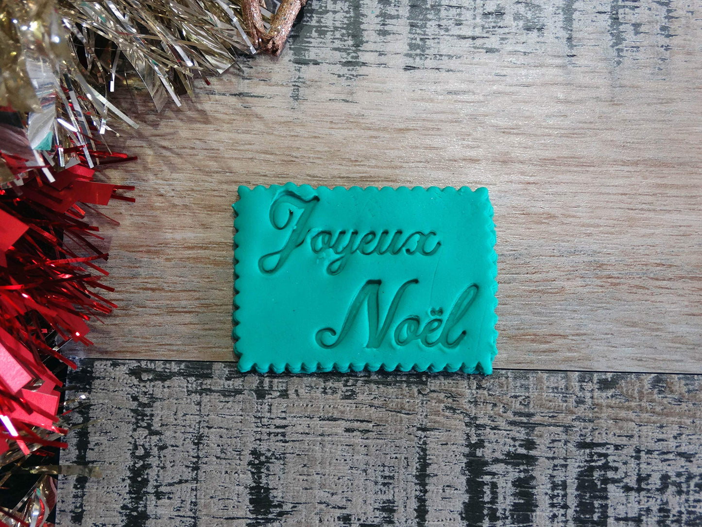 ELACE - Emporte-pièce Noël - Message Joyeux Noël - Patisserie, sablé, biscuit, pâte à sucre, pâte à modeler-Décoration gâteau-France 3D