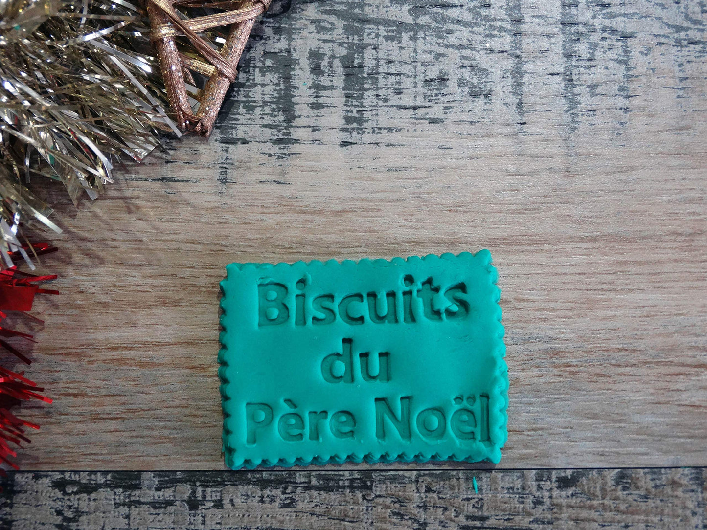 ELACE - Emporte-pièce Noël - Message biscuits du père Noël - Patisserie, sablé, biscuit, pâte à sucre, pâte à modeler-Décoration gâteau-France 3D